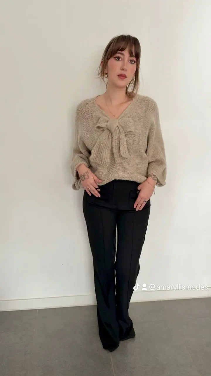 Pull nœud Marie-Claude Amaryllis