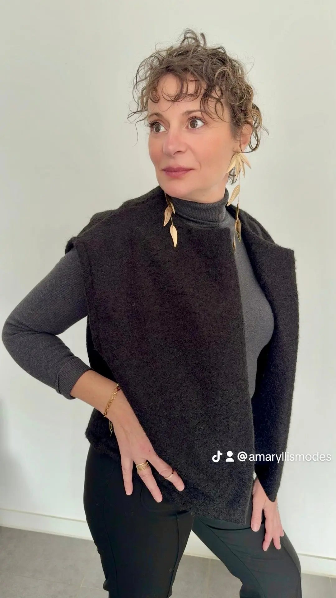 Gilet sans manches Louise Amaryllis