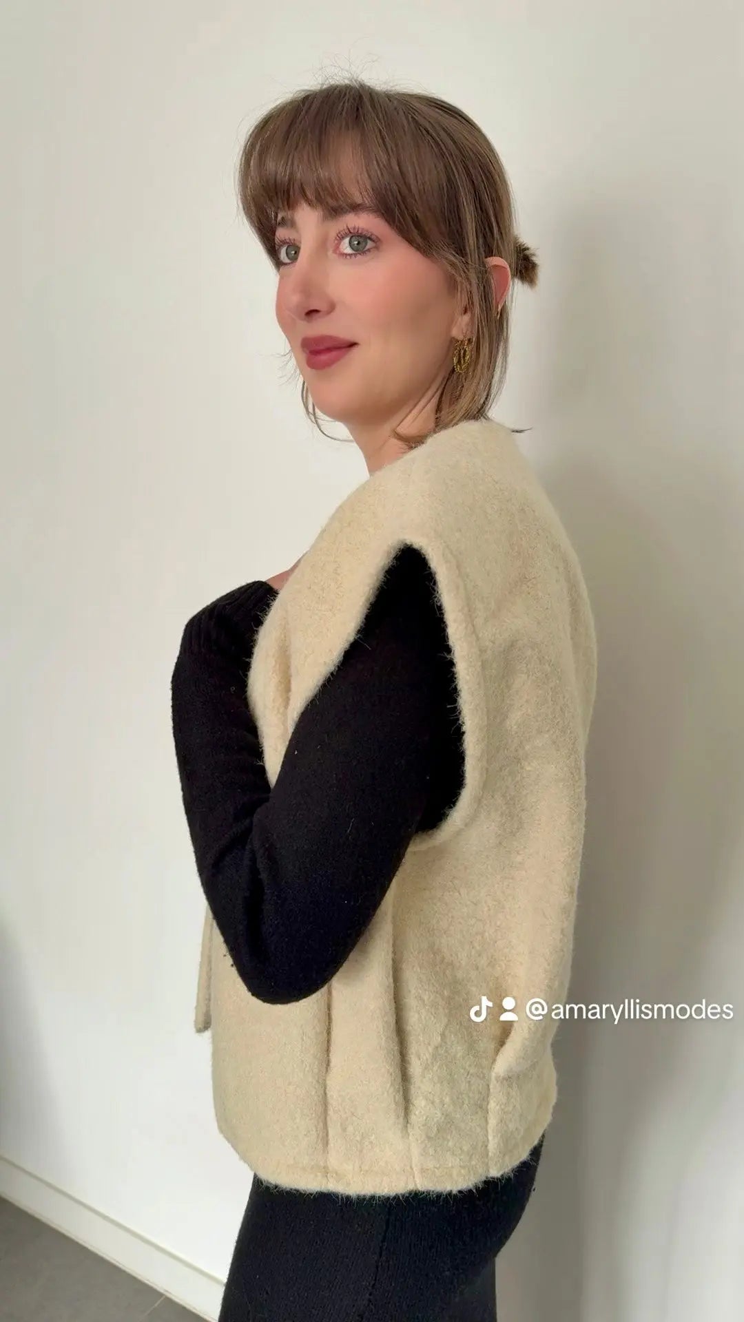 Gilet sans manches Louise Amaryllis