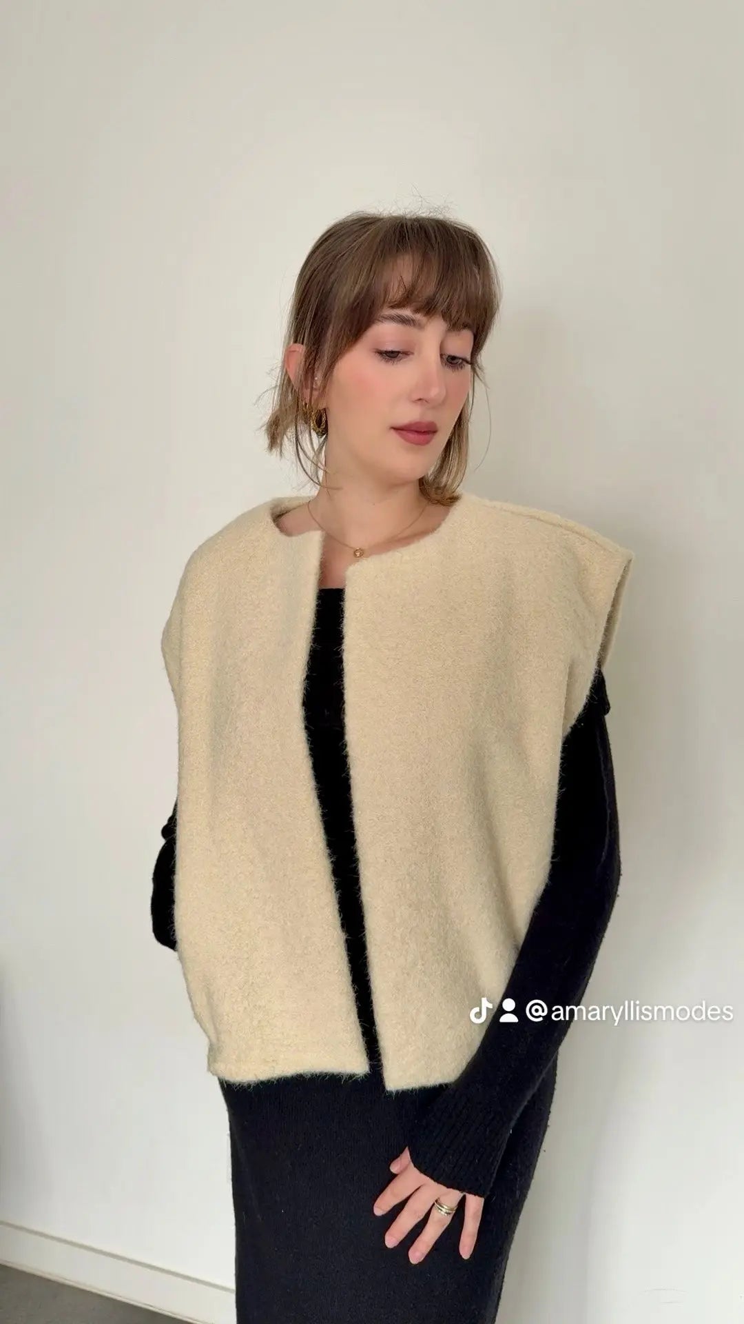 Gilet sans manches Louise Amaryllis