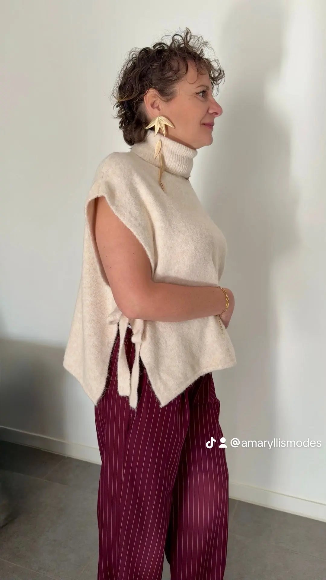 Pull sans manches Jacqueline Amaryllis