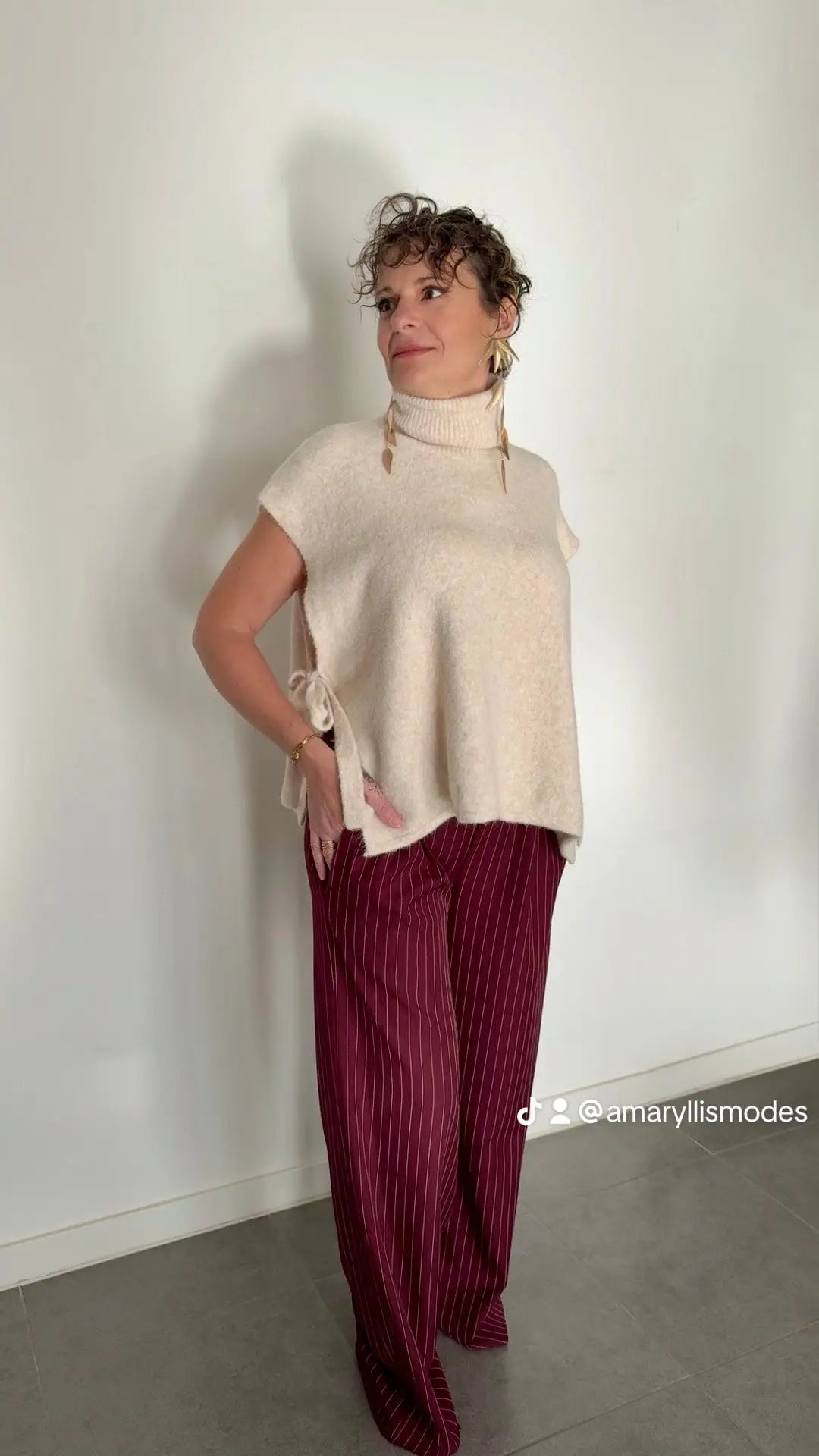 Pull sans manches Jacqueline Amaryllis
