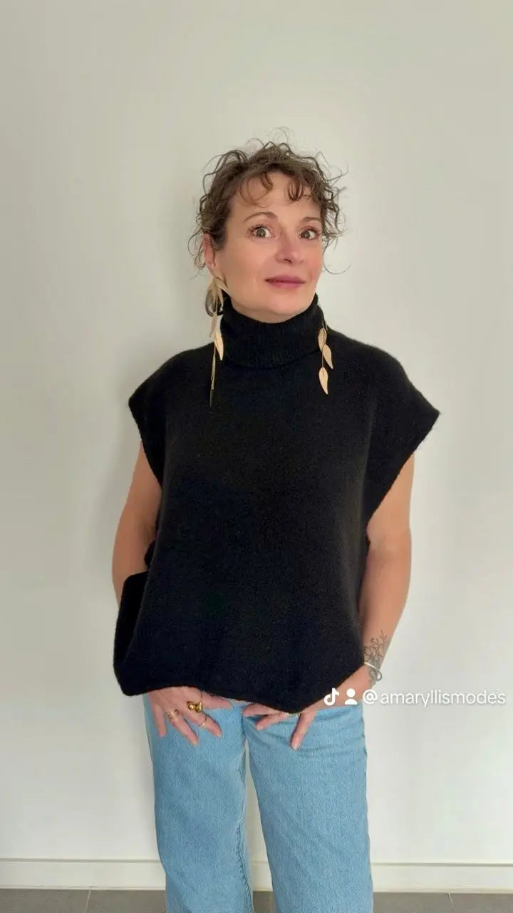 Pull sans manches Jacqueline Amaryllis