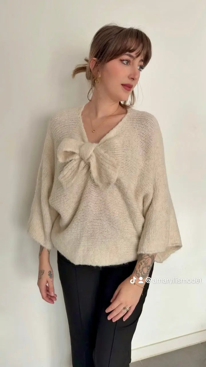 Pull nœud Marie-Claude Amaryllis